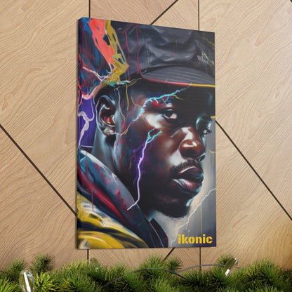 Electric Black Man Canvas