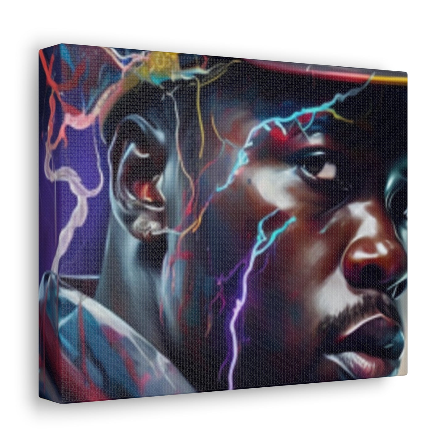 Electric Black Man Canvas