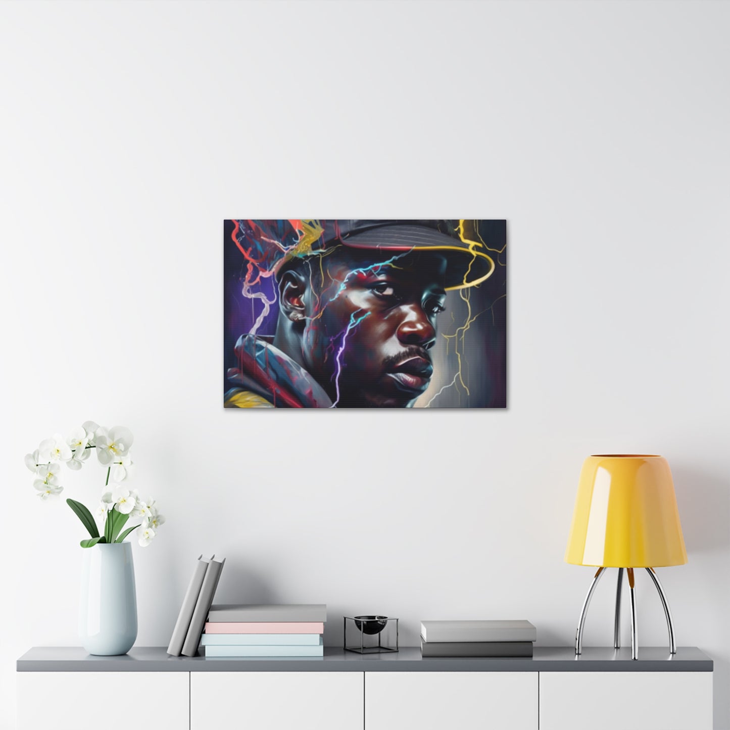 Electric Black Man Canvas