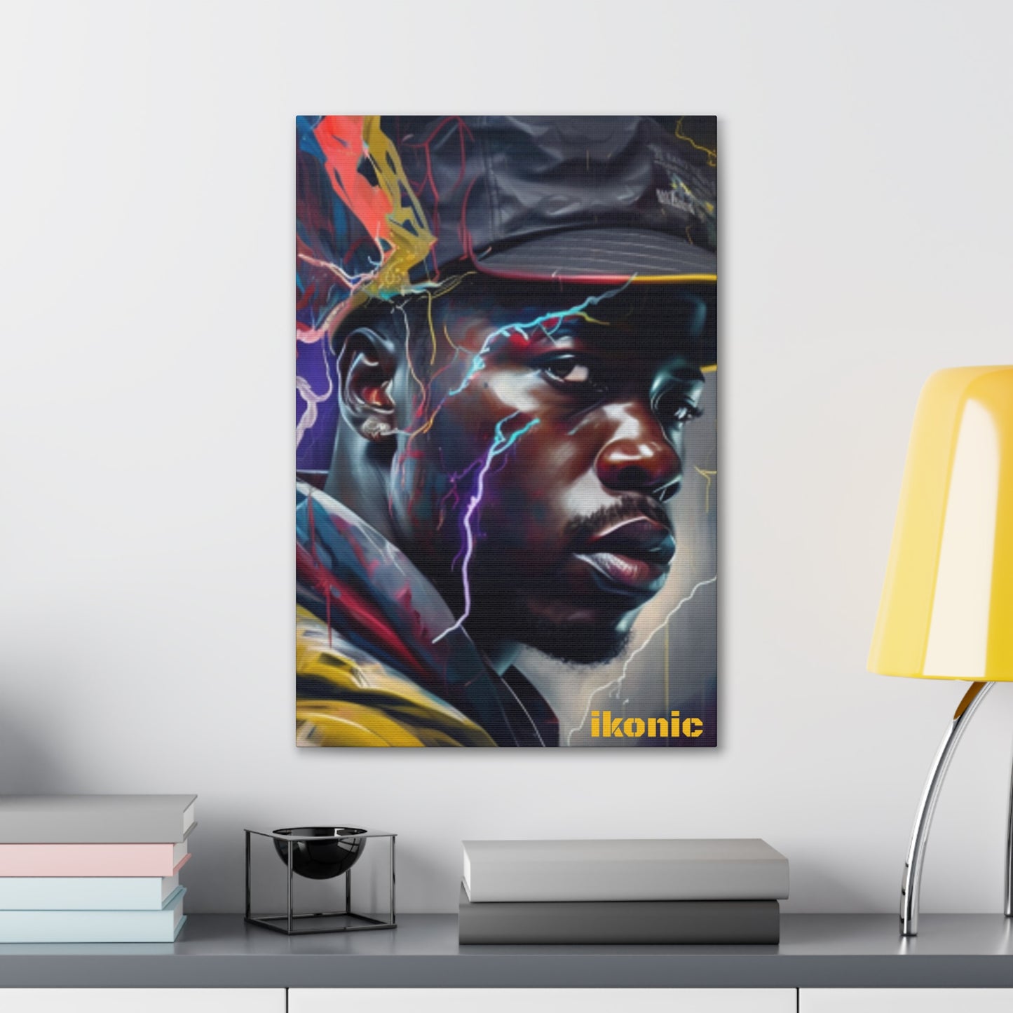 Electric Black Man Canvas