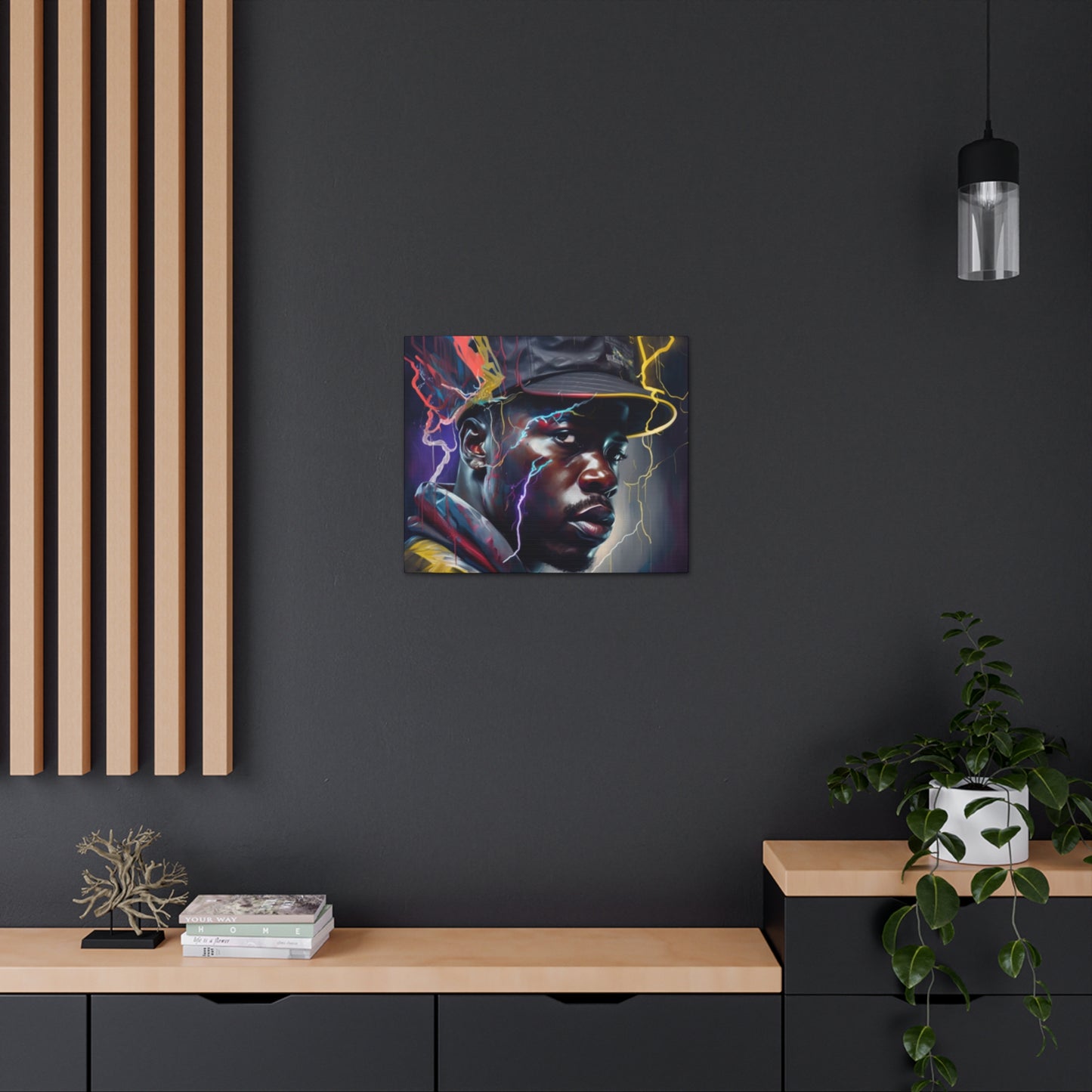 Electric Black Man Canvas