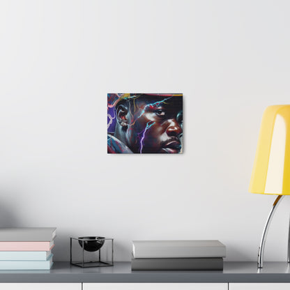 Electric Black Man Canvas