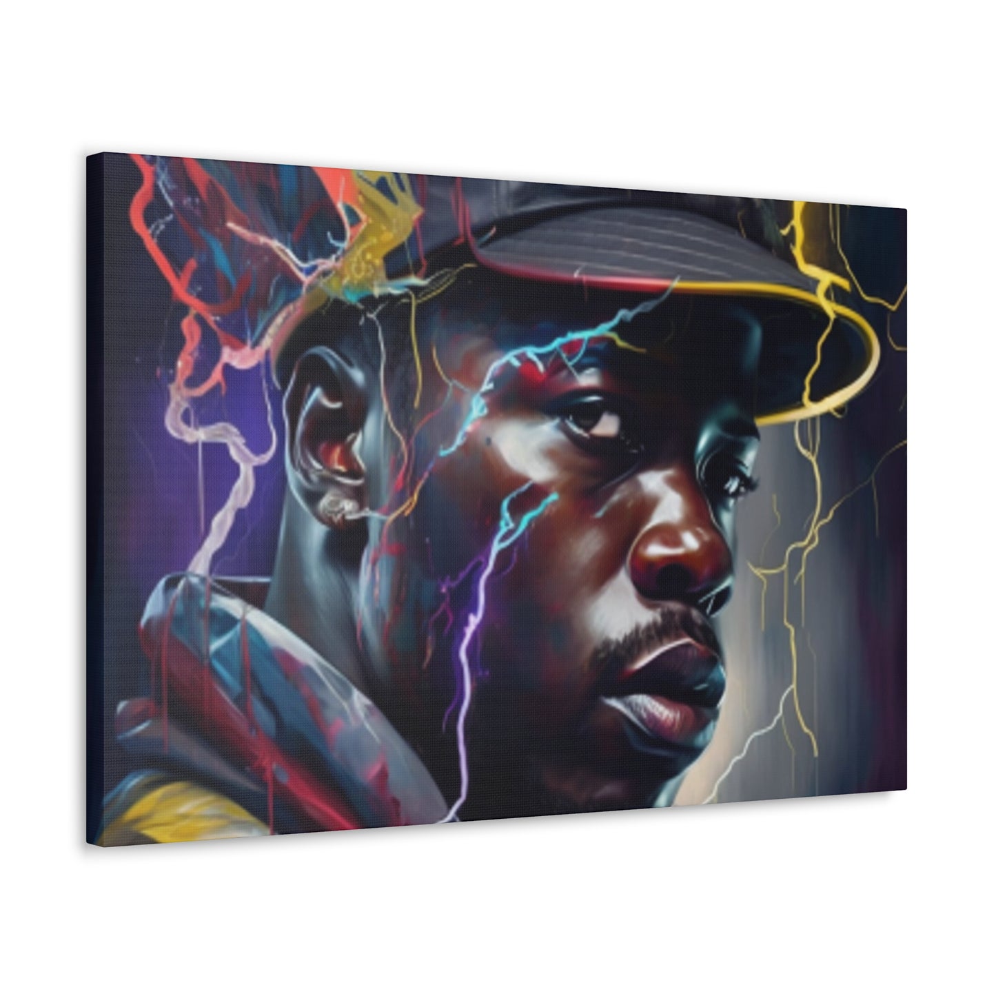 Electric Black Man Canvas