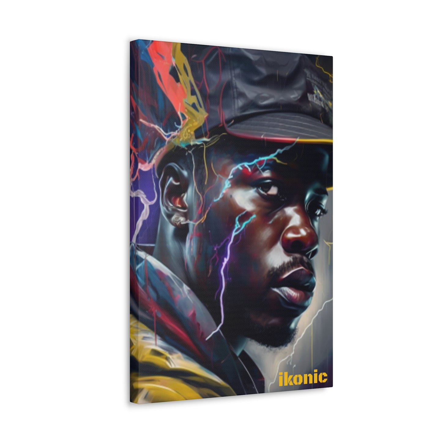 Electric Black Man Canvas