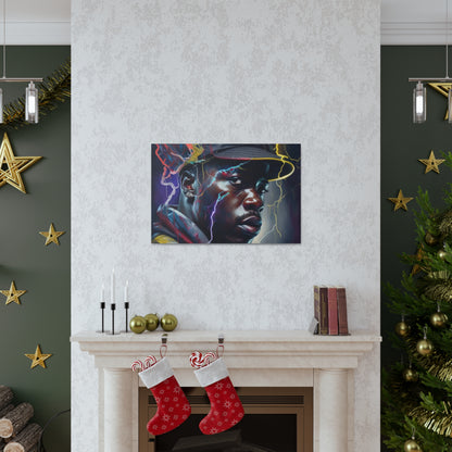 Electric Black Man Canvas