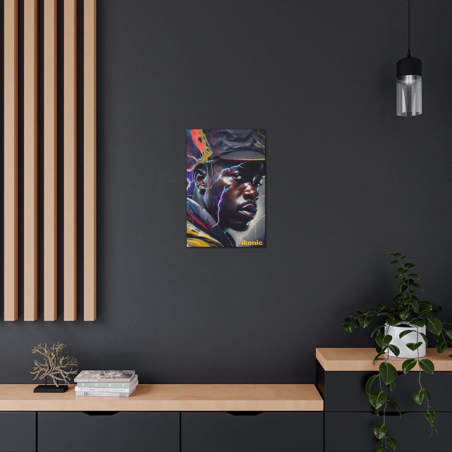 Electric Black Man Canvas