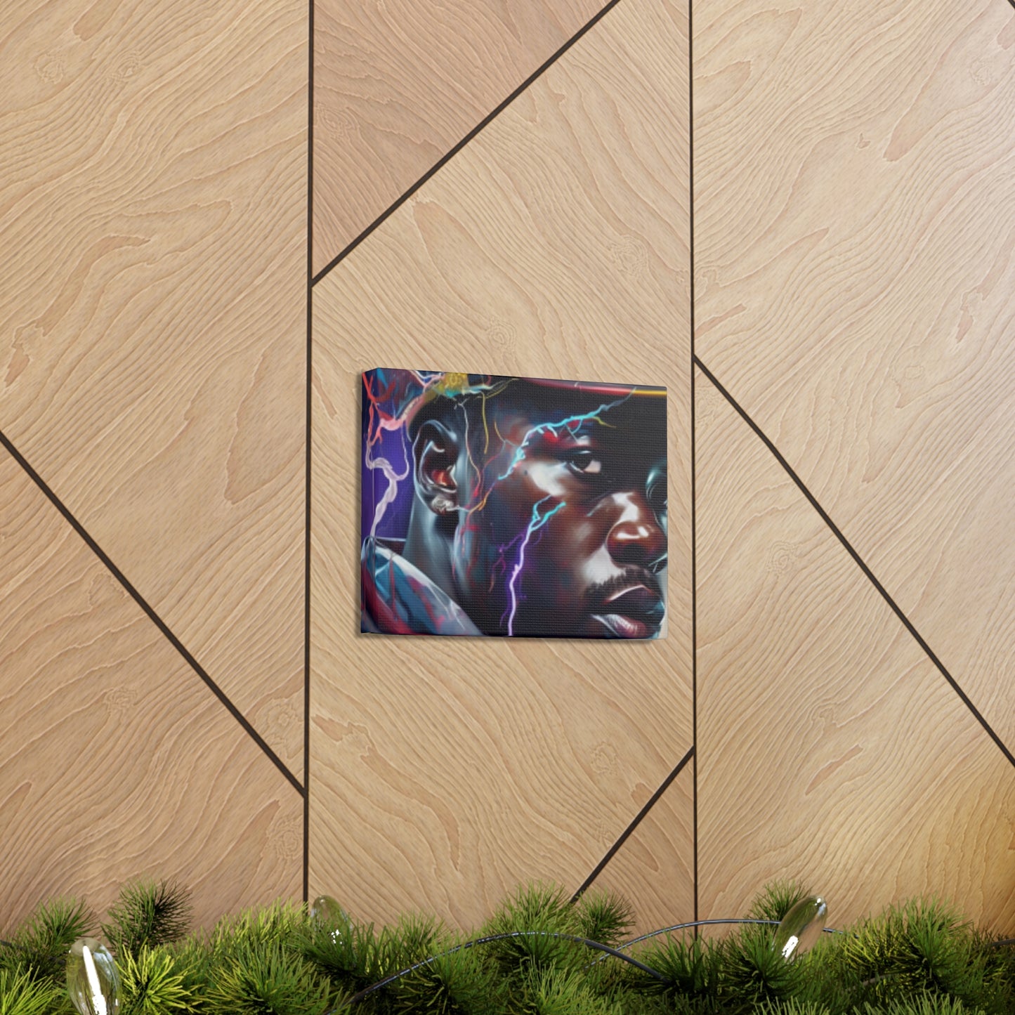 Electric Black Man Canvas