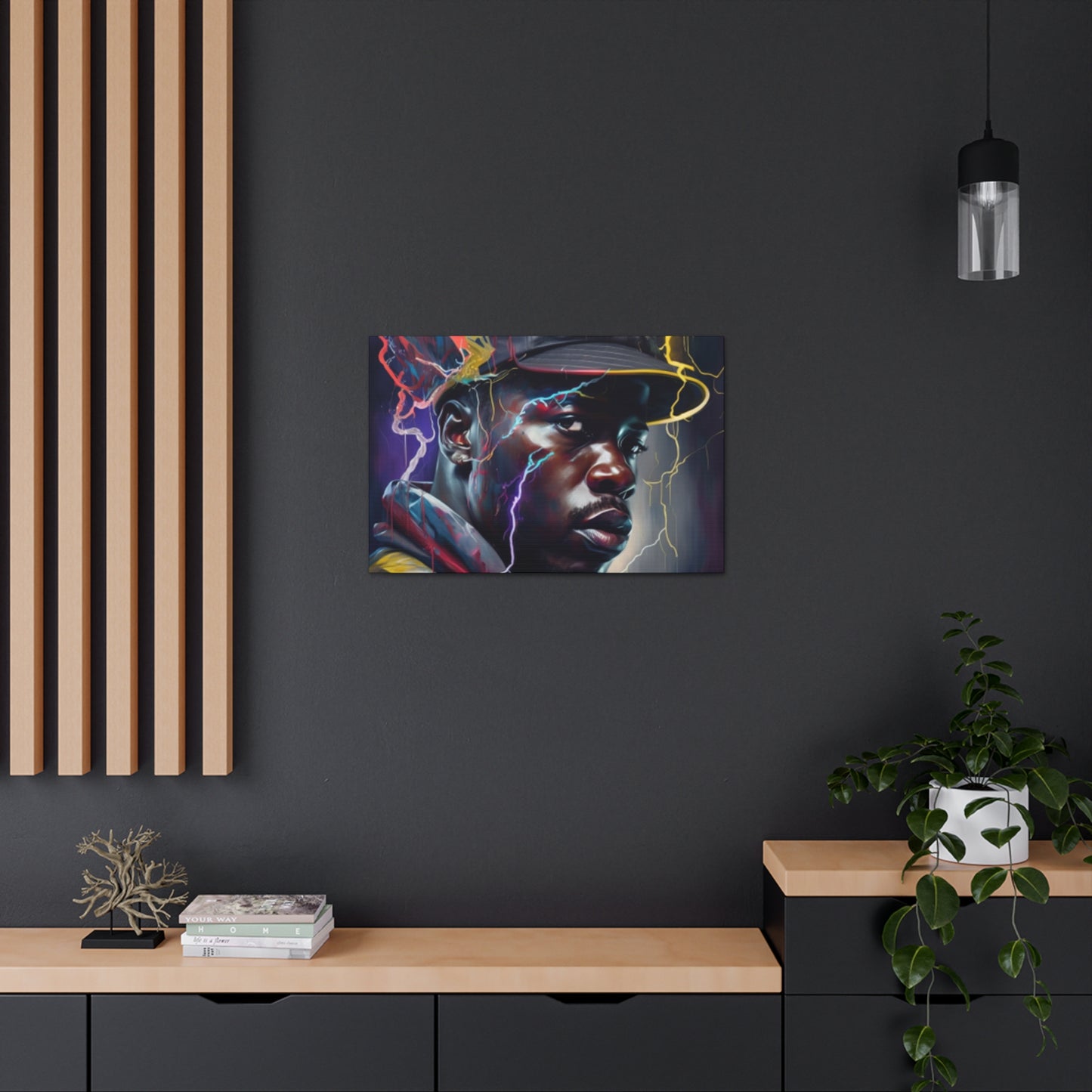 Electric Black Man Canvas